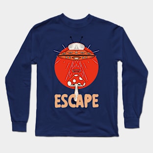 Mushroom Escape from Earth Long Sleeve T-Shirt